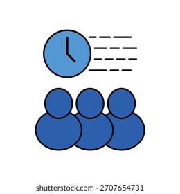 Rapid Response Symbol Kontur bearbeitbare Kontur Linie Zeichnung eps.