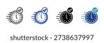 Rapid Response icon set multiple style collection