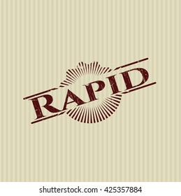 Rapid with rubber seal texture