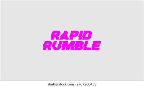 Rapid Rumble Logo Artwork T Shirt Design