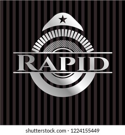 Rapid silver emblem or badge