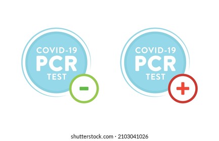 PCR-Test, Vektorgrafik-Hintergrund