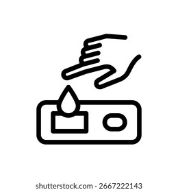 rapid test antigen outline icon vector design good for web or mobile app