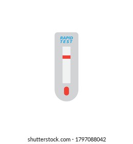 Rapid test device icon design template vector