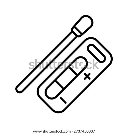 Rapid Test Editable and fully layered vector icon