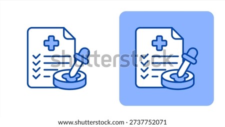 Rapid Test icon, with contrast background.