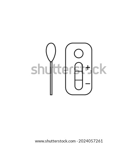 rapid test icon illustration design