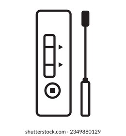 rapid test icon vector illustration logo design