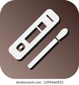 Rapid Test Vector Glyph Gradient Background Icon For Personal And Commercial Use.
