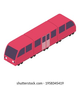 Rapid train icon. Isometric of Rapid train vector icon for web design isolated on white background