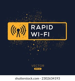 Icono (Wi-Fi rápido), signo de vector.