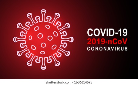 The rapidly spreading coronavirus outbreak in the world concept. Coronavirus, COVID-19, 2019-nCoV infection outbreak and coronaviruses influenza banner - vector