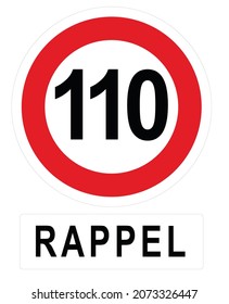 RAPPEL = REMEMBER You should already be observing this speed limit, A Quick Guide to Road Signs in France