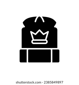 Rapper Beanie Filled Icon Vector Illustration