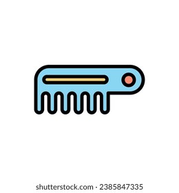 Rapper Comb Icon Vector Illustration