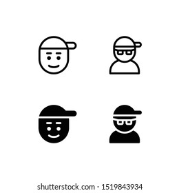 Rapper Icon Logo Vector Symbol