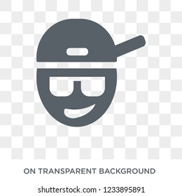 Rapper icon. Trendy flat vector Rapper icon on transparent background from United States of America collection. 