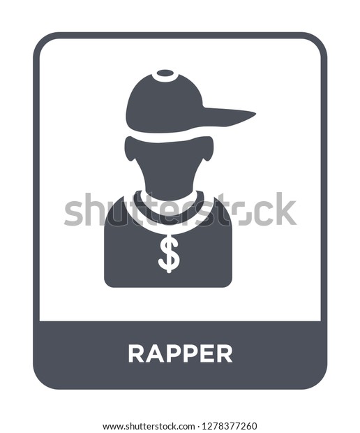 rapper icon vector on white background,\
rapper trendy filled icons from United states of america\
collection, rapper vector\
illustration