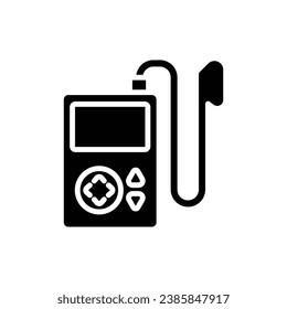 Rapper Music Player Filled Icon Vector Illustration