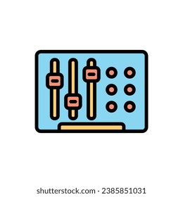 Rapper Sound Mixer Icon Vector Illustration