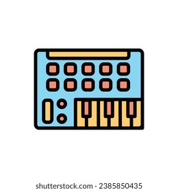 Rapper Synthesizer Icon Vector Illustration