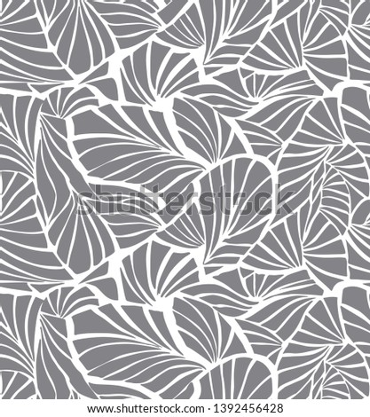 Rapport pattern with leaves for seamless printing 