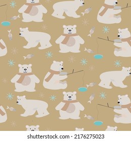 Rapport polar bear with scarf