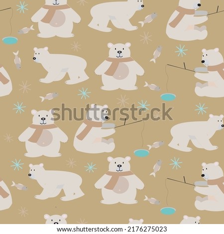 Rapport polar bear with scarf