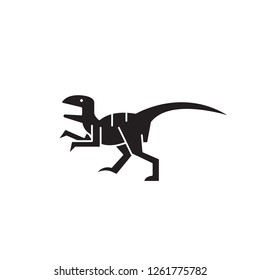Raptor black vector concept icon. Raptor flat illustration, sign