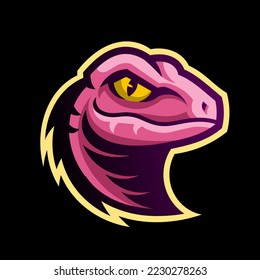 raptor e-sport logo design. vector design and illustration. for esport logo, tshirt design and others