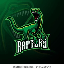 Raptor Esport Mascot Logo Design