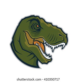 Raptor head mascot