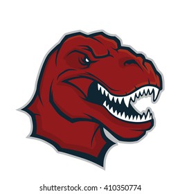 Raptor head mascot