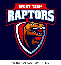 Raptor Head Sport Logo Badge Design