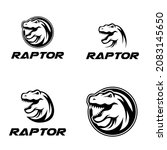 RAPTOR HEAD VECTOR, RAPTOR LOGO, JURASIC PREDATOR