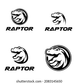 RAPTOR HEAD VECTOR, RAPTOR LOGO, JURASIC PREDATOR