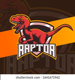 raptor mascot esport logo design