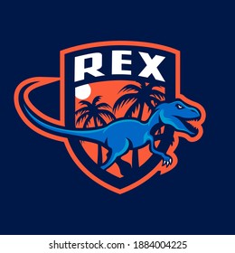 Raptor mascot logo design template