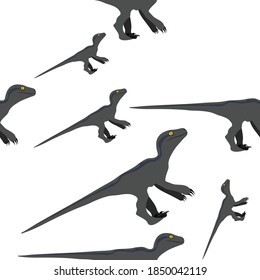 Raptor Seamless Patterns fo Dinosar.colorful
