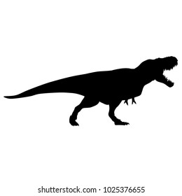 raptor silhouette black vector illustration
