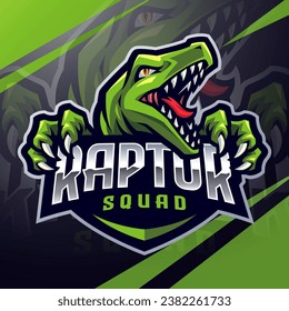 Raptor squad esport mascot logo design