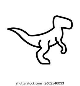 Raptor Vector Line Icon Design