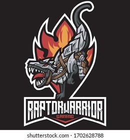 Raptor Warrior Esport Logo Template
