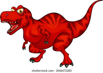A Raptorex dinosaur cartoon character illustration