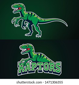 Raptors illustration mascot set for esport logo