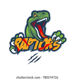 Raptors Monster Mascot Logo