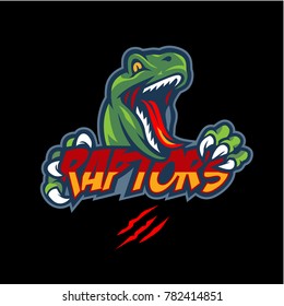 Raptors Monster Mascot Logo