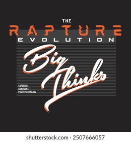 rapture evolution design typography vector illustration