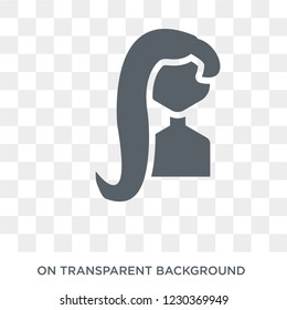 rapunzel icon. Trendy flat vector rapunzel icon on transparent background from Fairy Tale collection. 