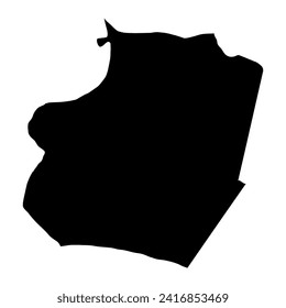 Raqqa Governorate map, administrative division of Syria. Vector illustration.